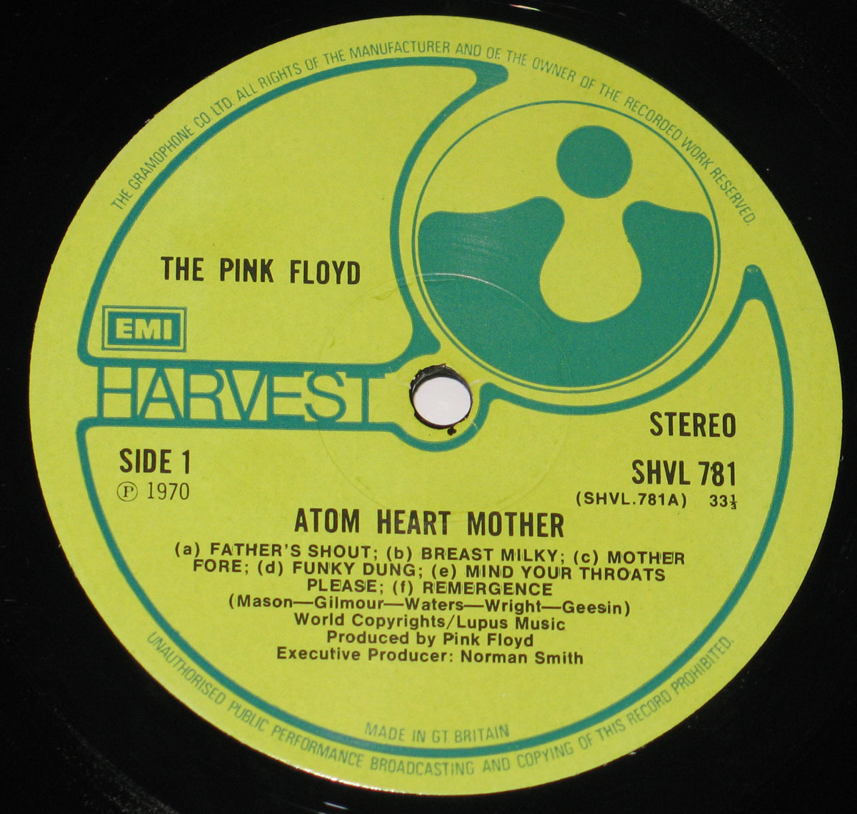 High Resolution Photo #5 Pink Floyd Atom Heart Mother UK  